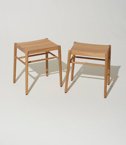 Avery stacking stool by Pinch Design, oak stools designed for small spaces and extra seating