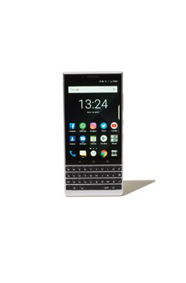 BlackBerry Key2 smartphone with physical keyboard and touchscreen display