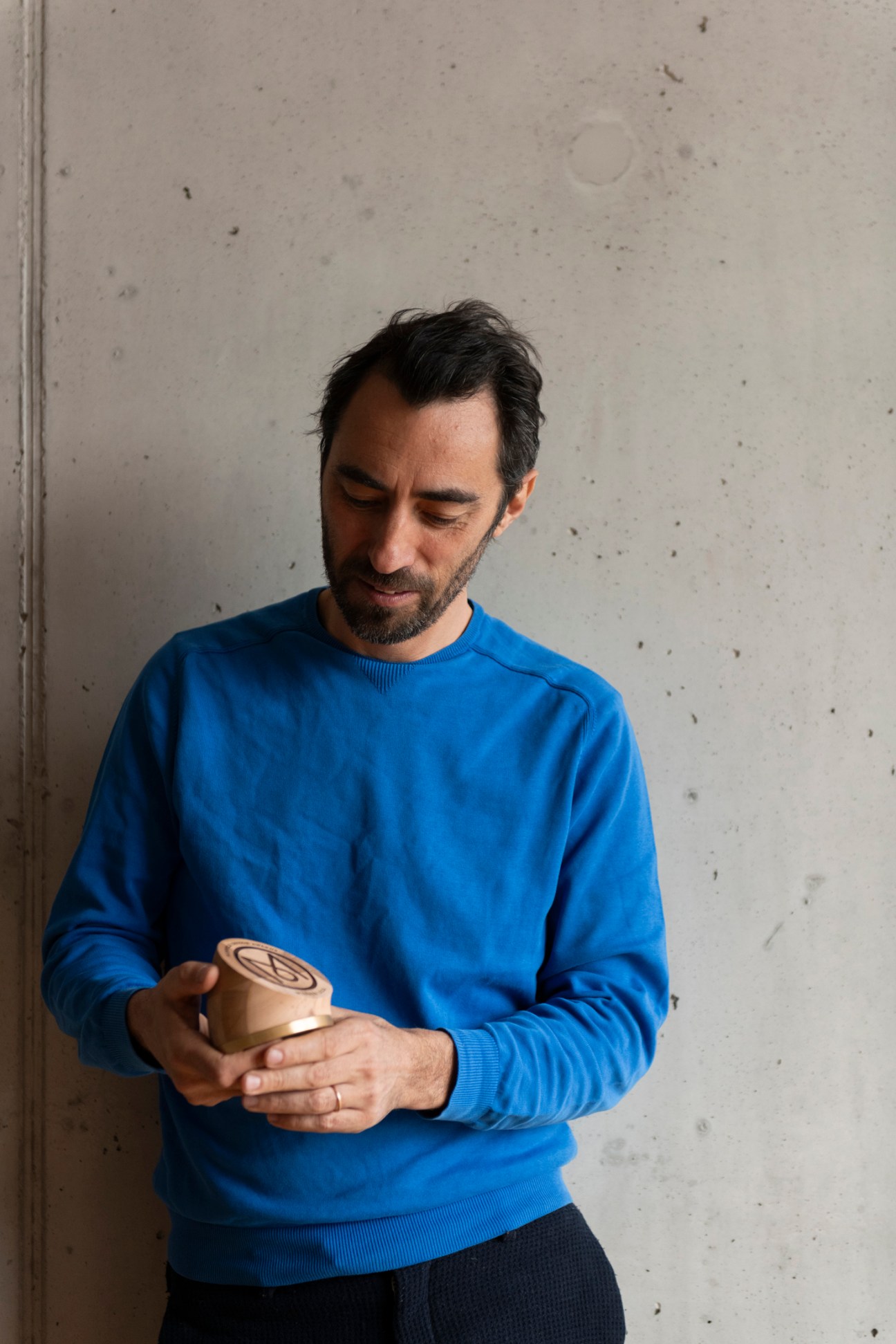 Harry Thaler showing the Monocle Design Award