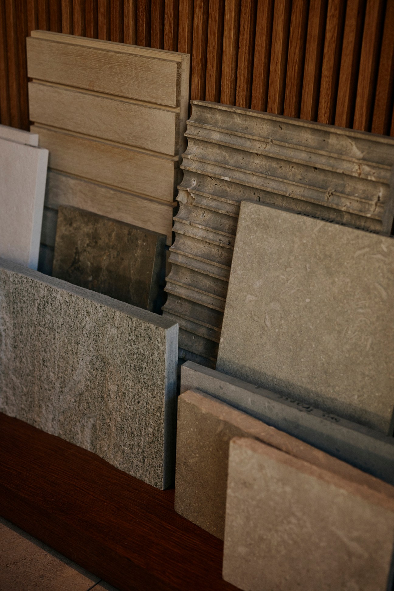 wood. and stone samples