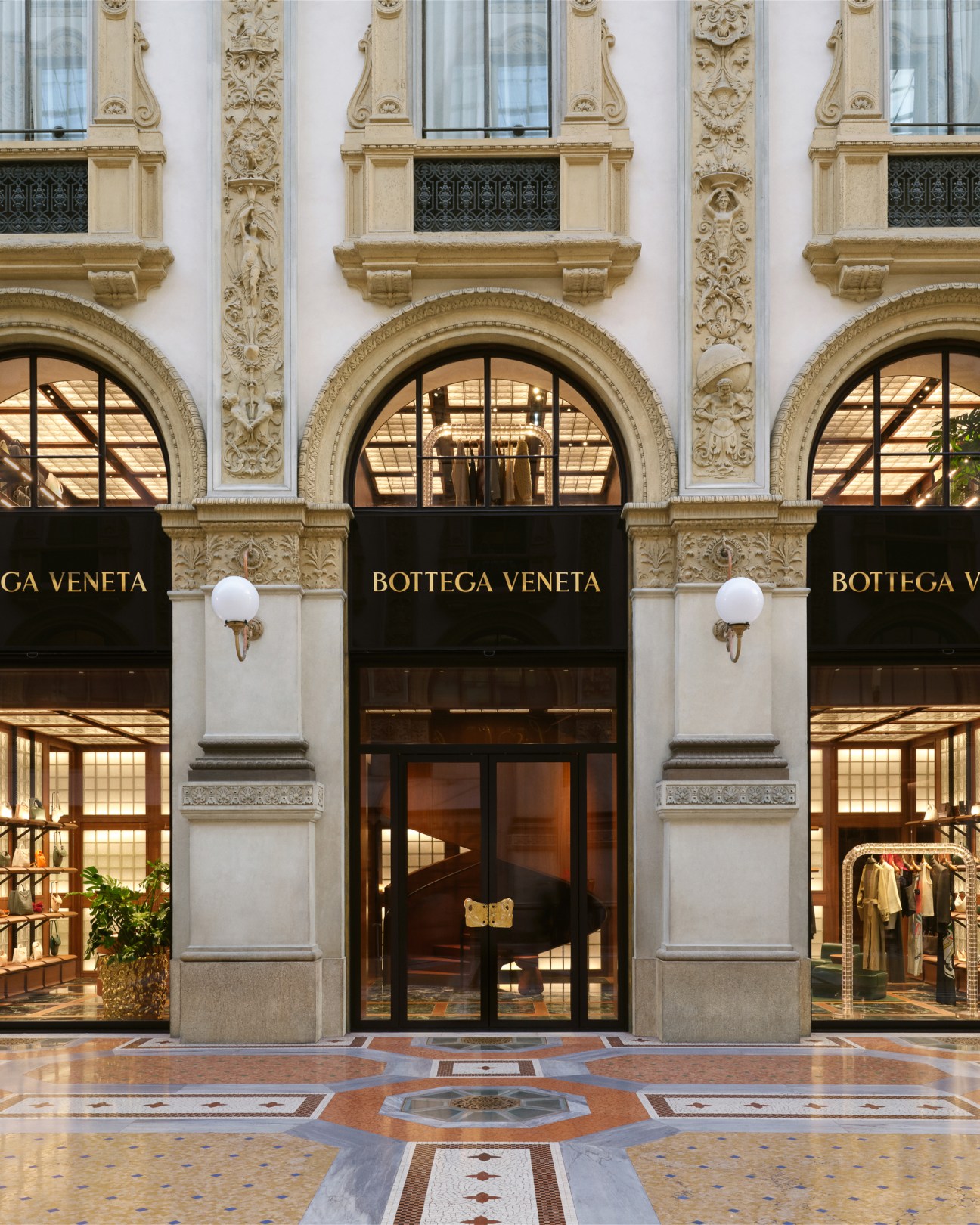 Bottega Veneta store front in Milan