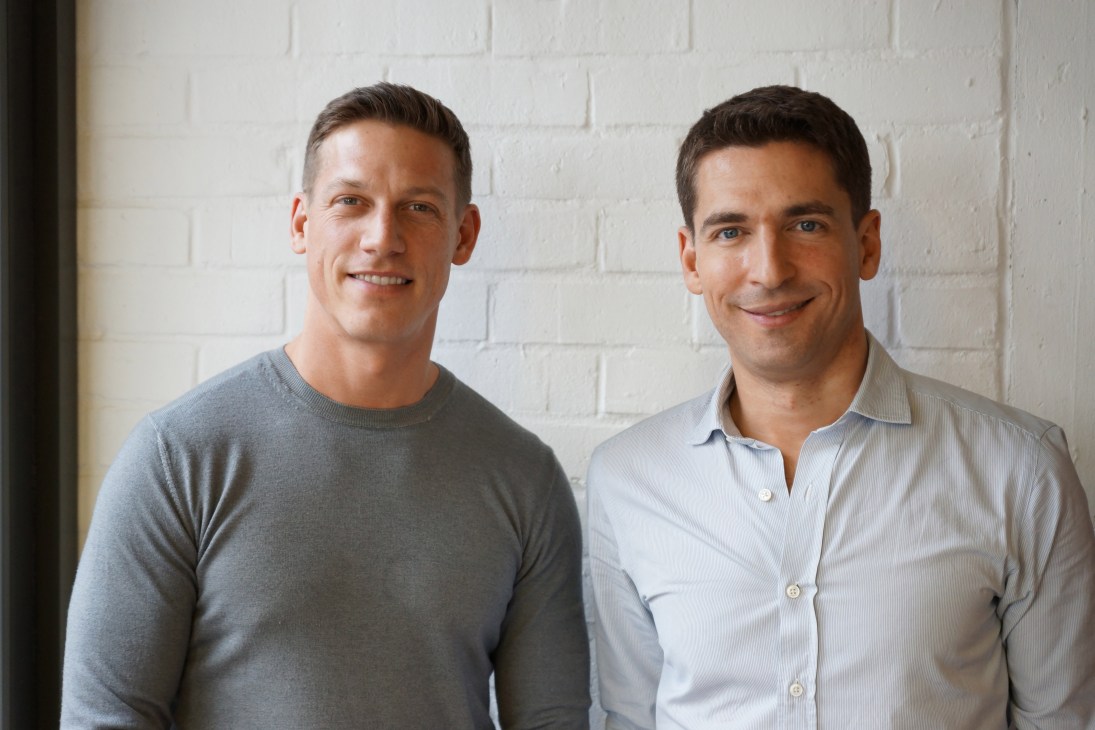 Justin Kowbel and David Caldana, co-founders of Borough Kitchen, standing together smiling