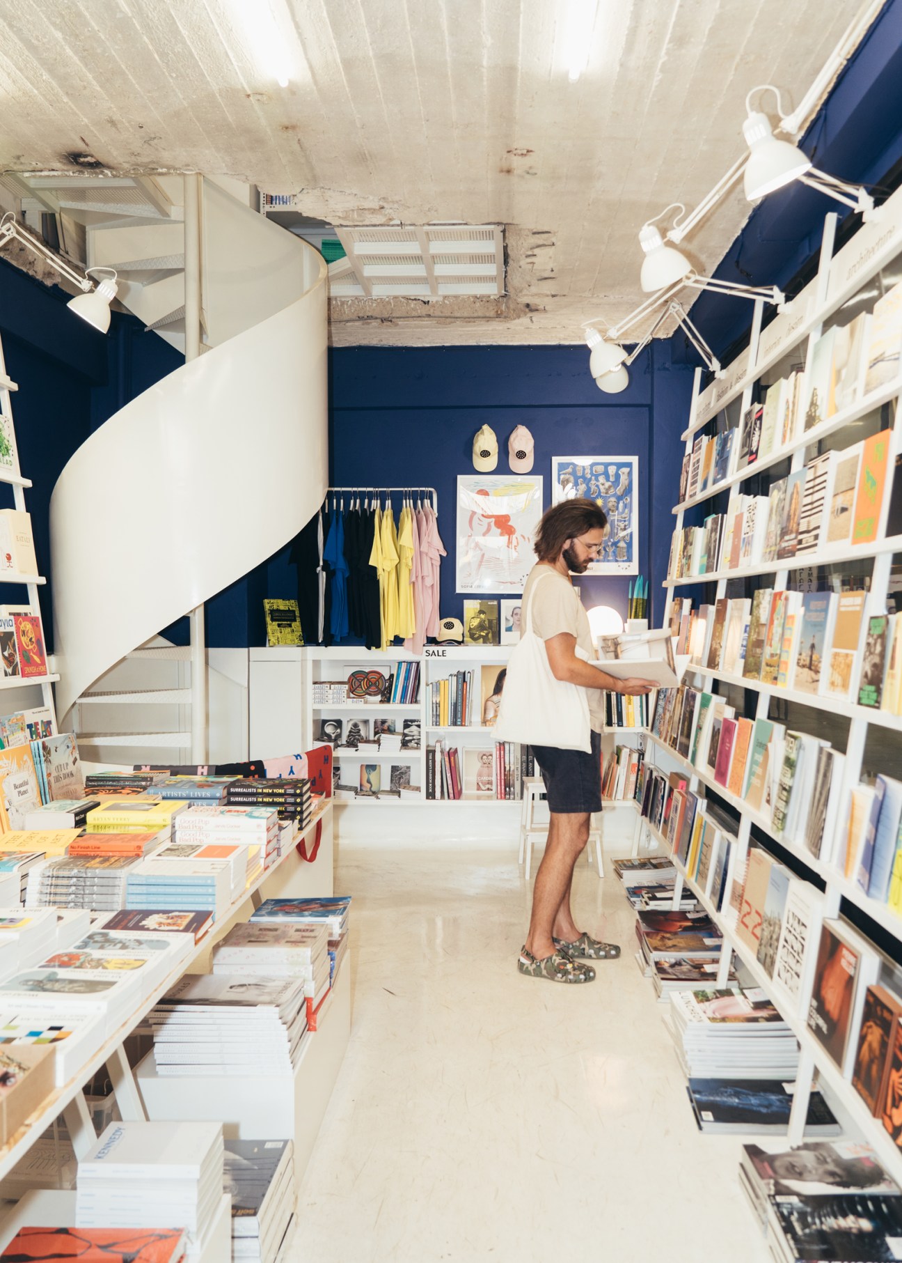 Interior of Hyper Hypo bookstore