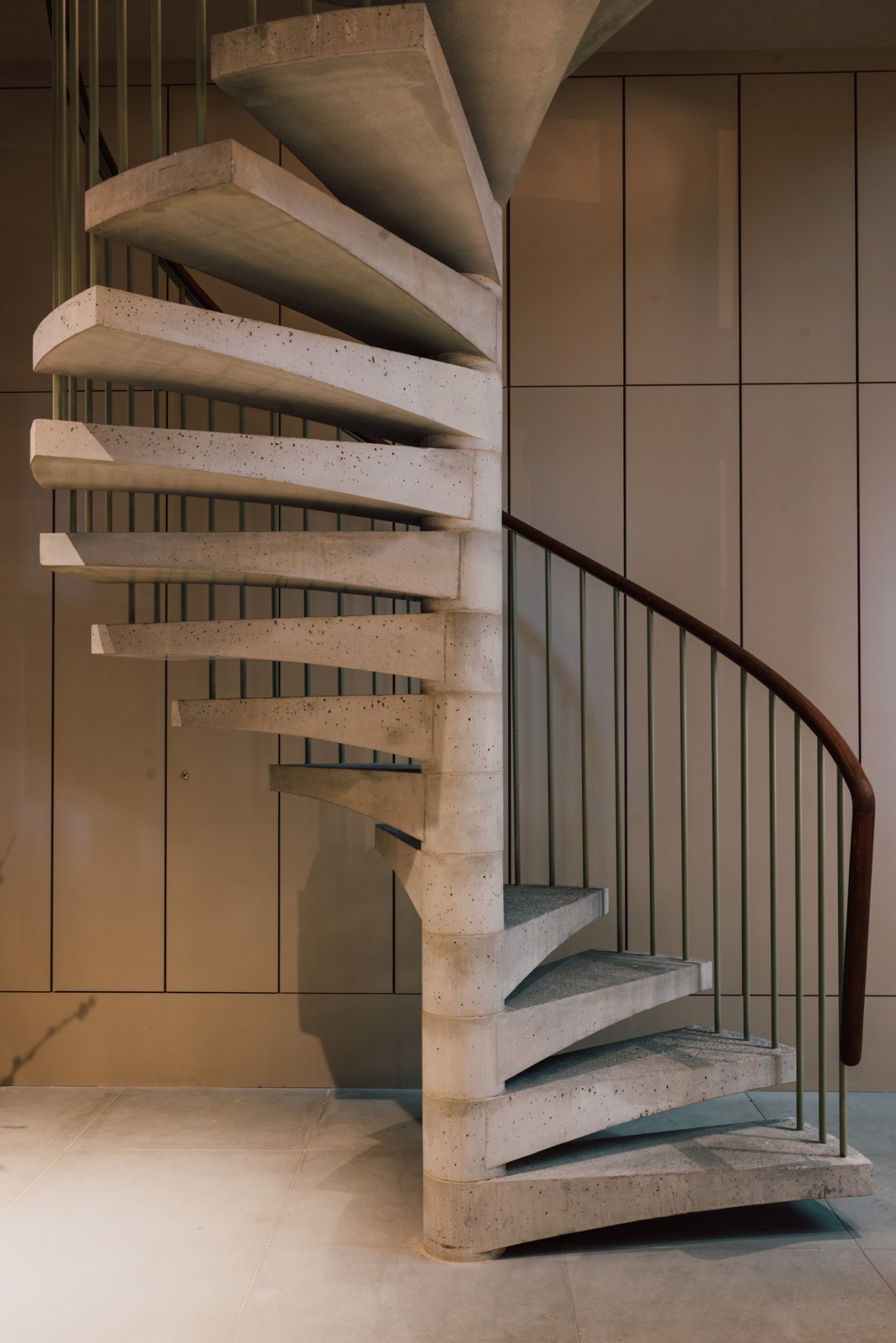 spiral concrete staircase