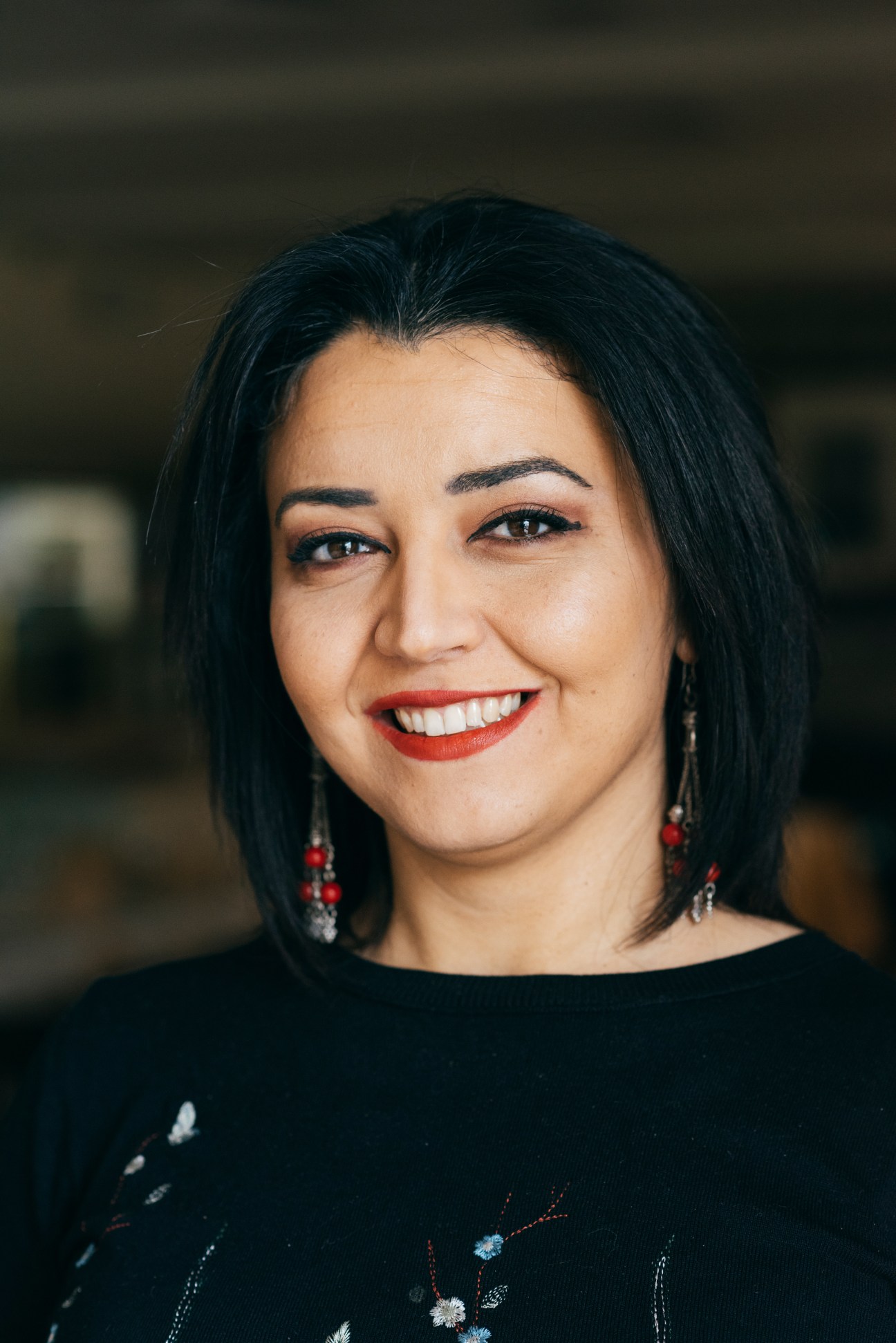 Portrait of Nivine Sandouka, co-director of Israel-Palestine Creative Regional Initiatives think-tank.