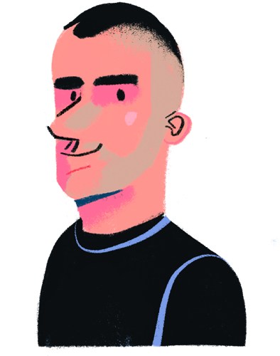 Illustration of Will Larnach-Jones, managing director of Iceland Airwaves Festival