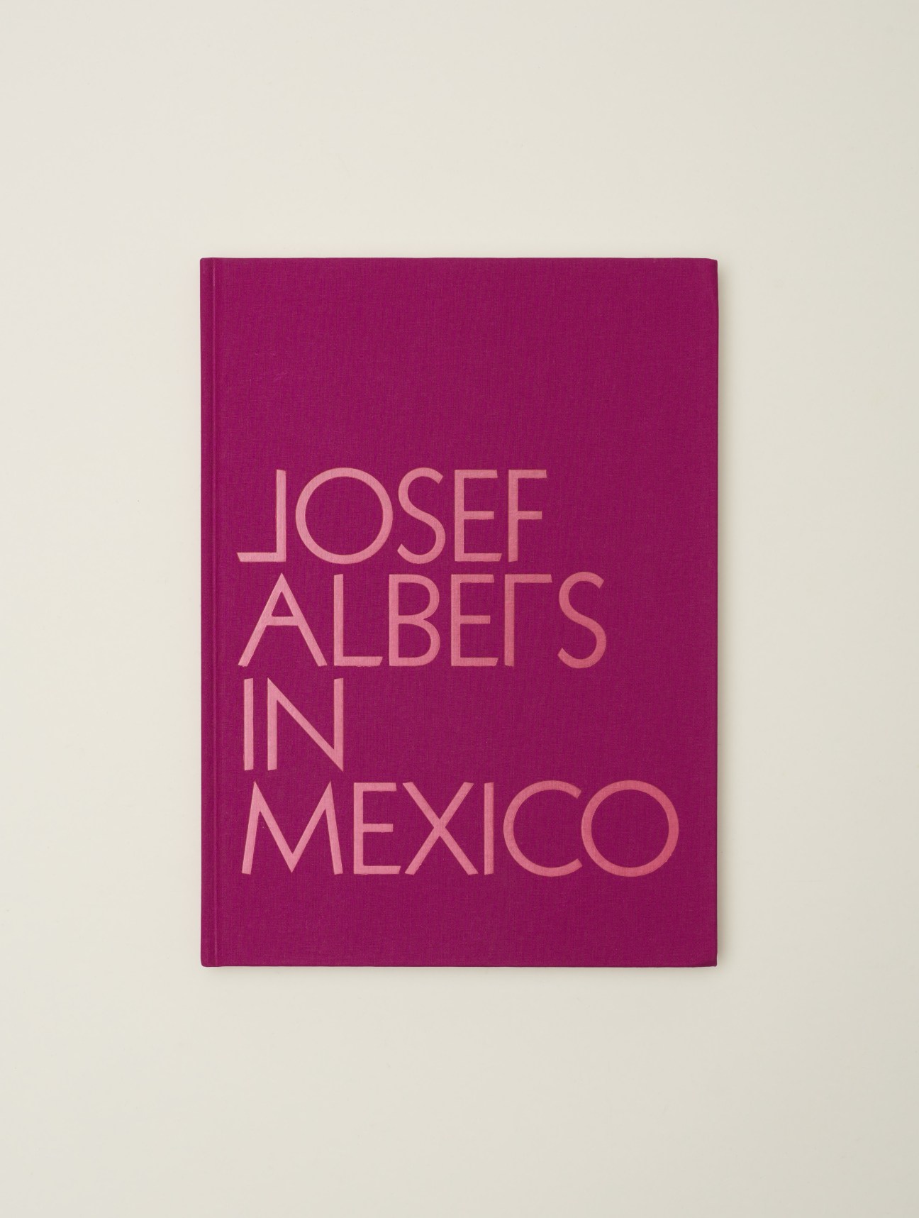 Cover of Josef Albers in Mexico book featuring colorful abstract geometric design