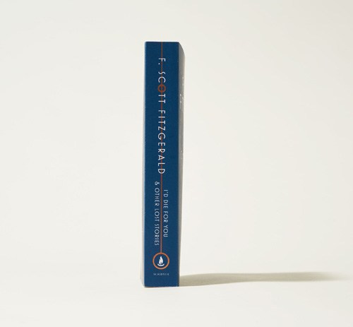 F Scott Fitzgerald's 'I'd Die for You & Other Lost Stories' book spine displayed against neutral background.