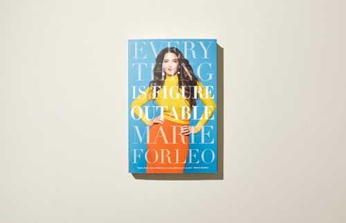 Book cover of 'Everything is Figureoutable' by Marie Forleo with colorful text overlay on a portrait.