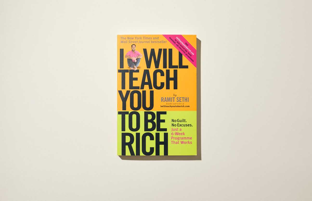 Book cover of 'I Will Teach You to be Rich' by Ramit Sethi with yellow and green design.