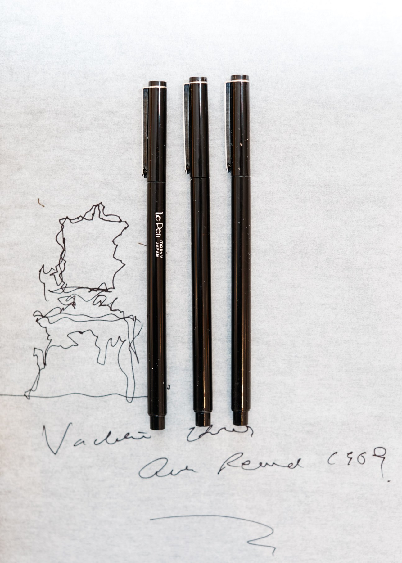 Collection of thin Le Pen writing instruments