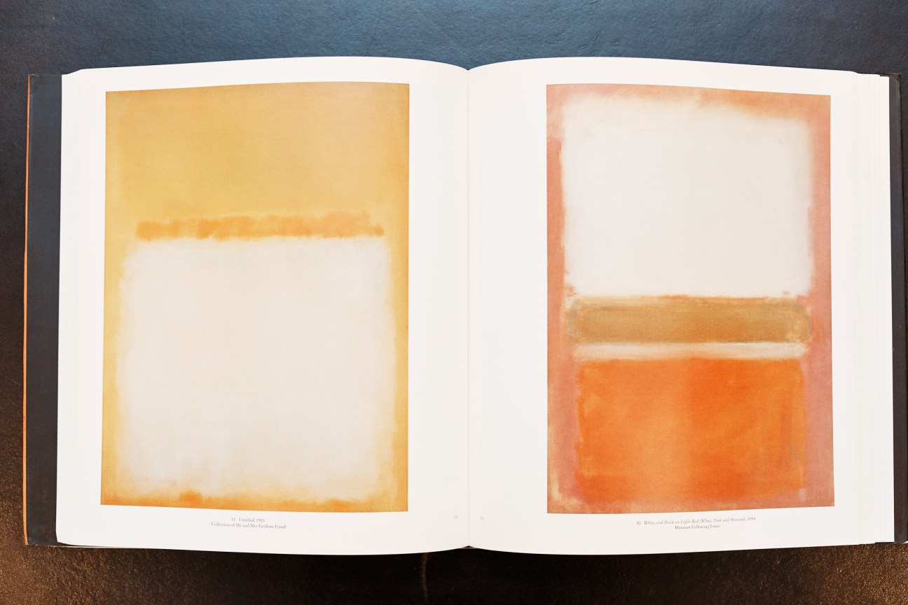 Mark Rothko abstract painting with color blocks
