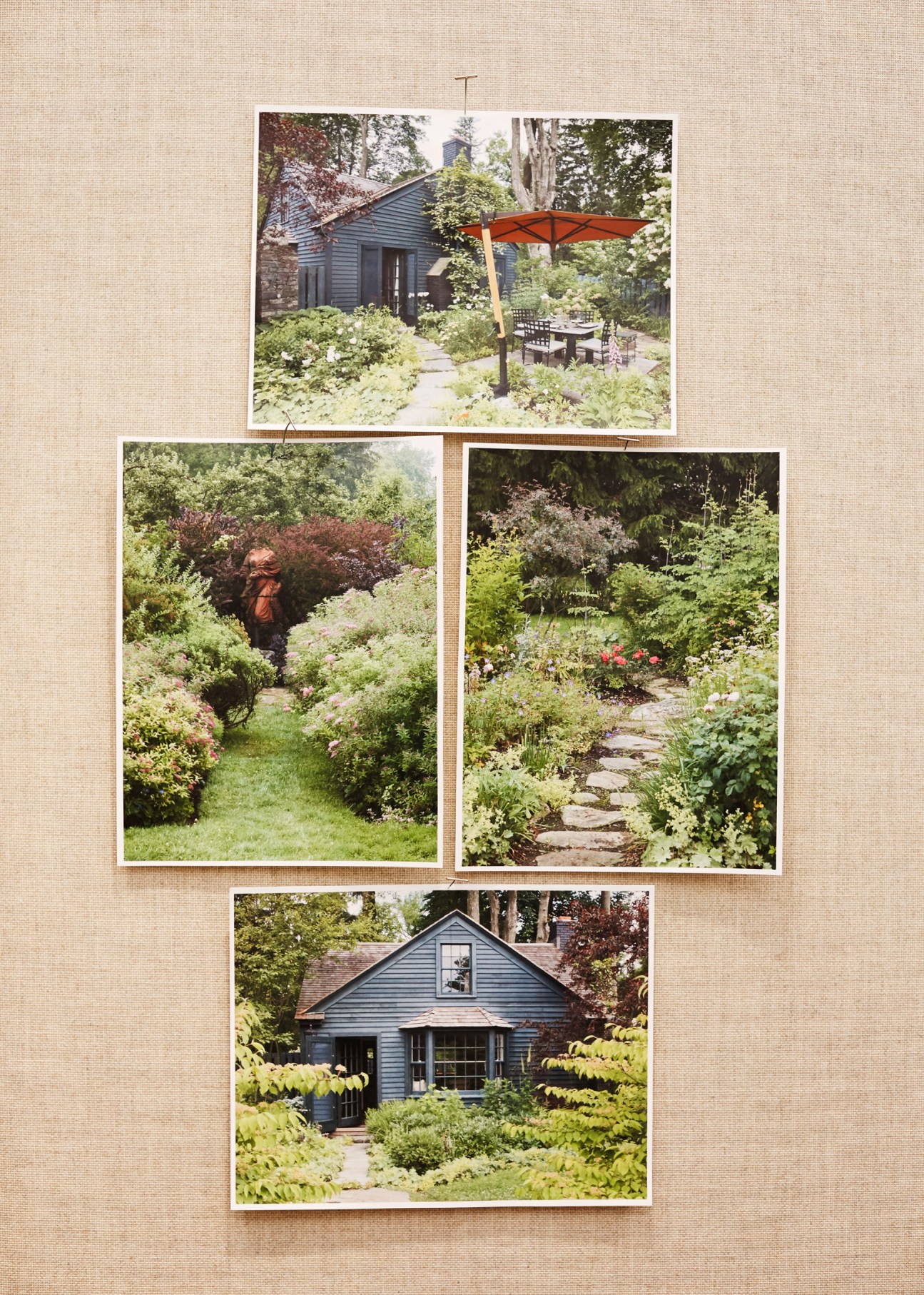 Romantic garden setting at Litchfield House in Connecticut