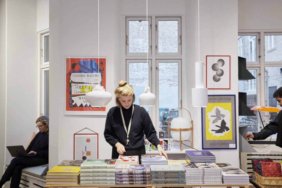 Stilleben homeware store displaying Danish design cups, teapots and home accessories