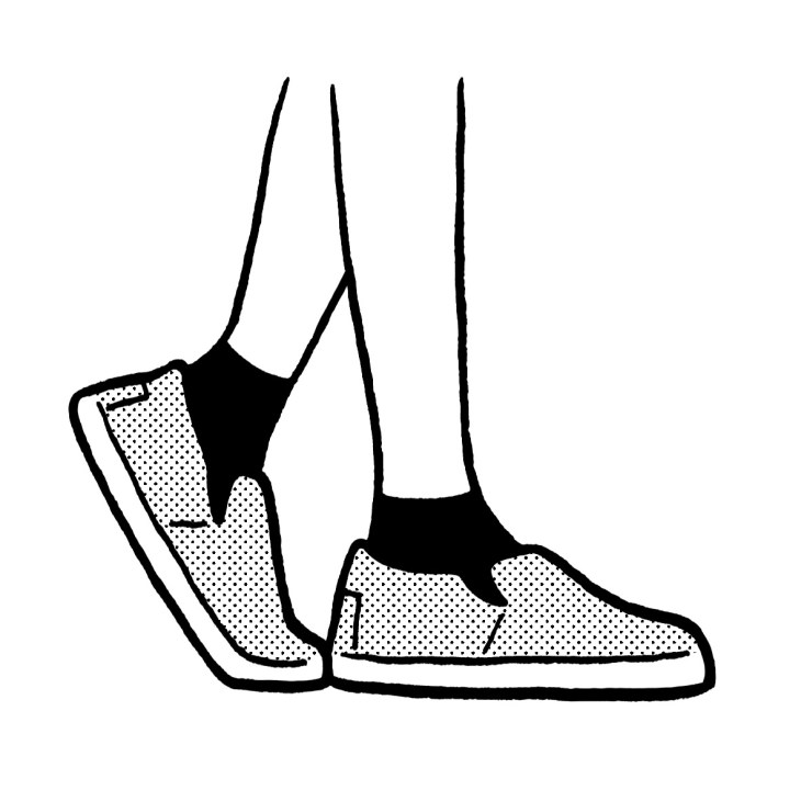 Illustration of Ludwig Reiter Capri slip-on shoes in suede with elastic fit.