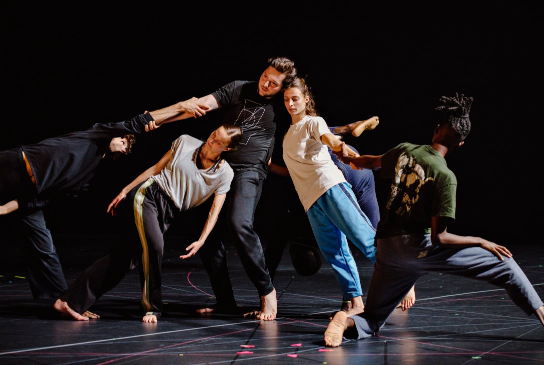 Dancers rehearsing 'Mystery Sonatas / For Rosa' performance at Dance House Helsinki
