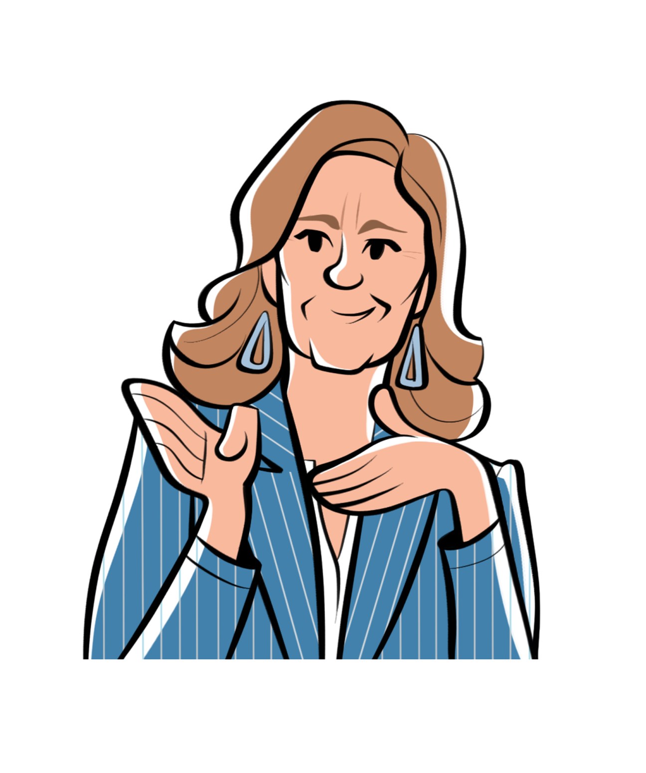 Paula Santos gesturing while speaking during the panel