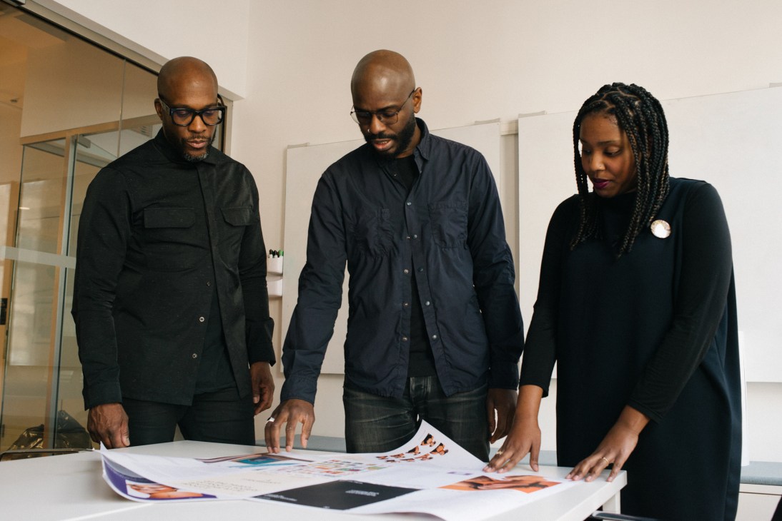 Nu Goteh (centre) with fellow 'Deem' founders