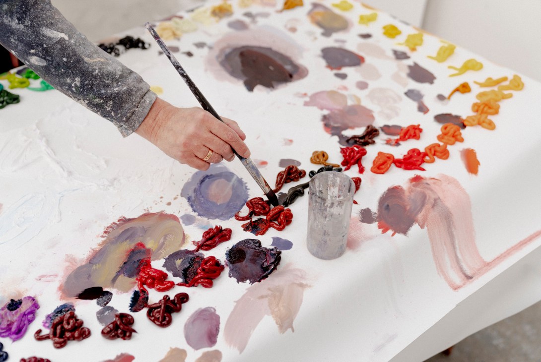 Luc Tuymans readies his colour palette