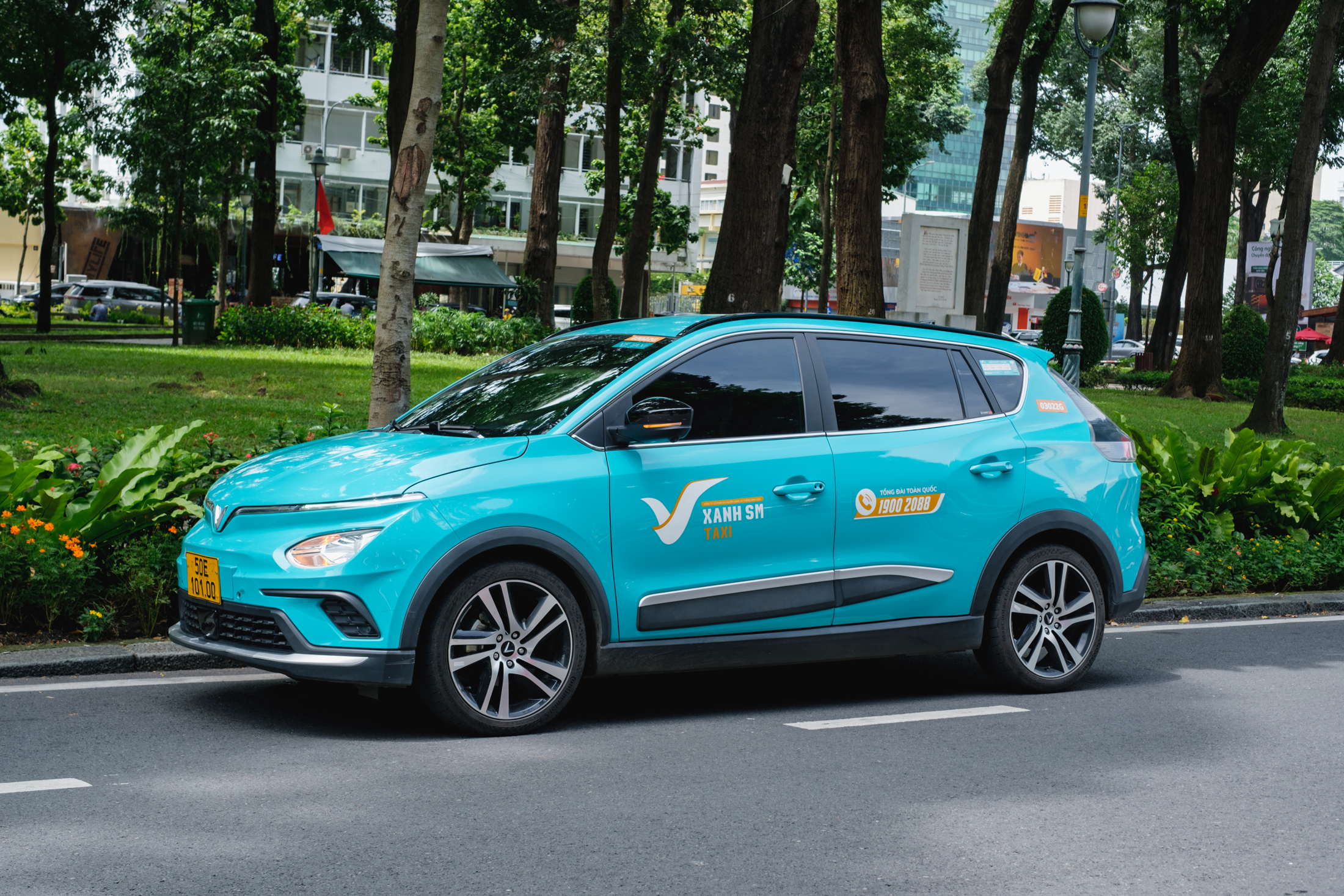 Vinfast electric taxi