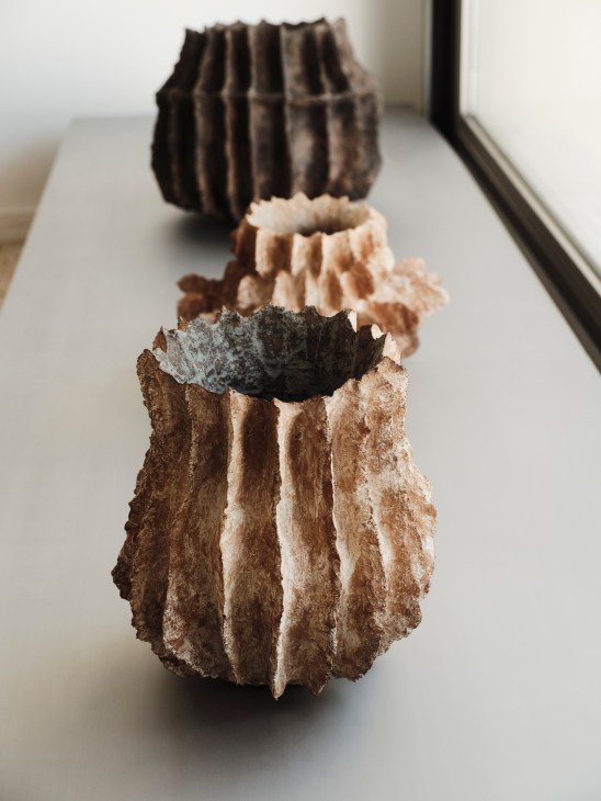 Three decorative vases from Hasami Porcelain 