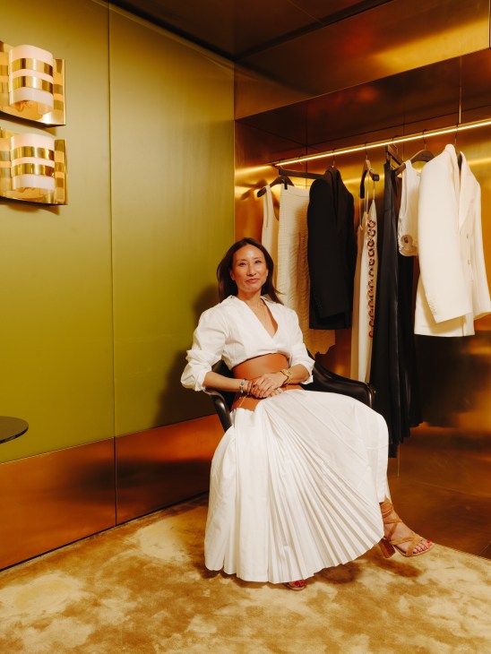 Portrait of Elizabeth von der Goltz, CEO of Browns fashion boutique