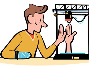 Business strategist gesturing while presenting future scenarios to corporate audience