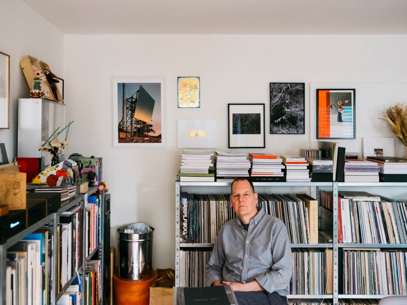 a man sitting in his office