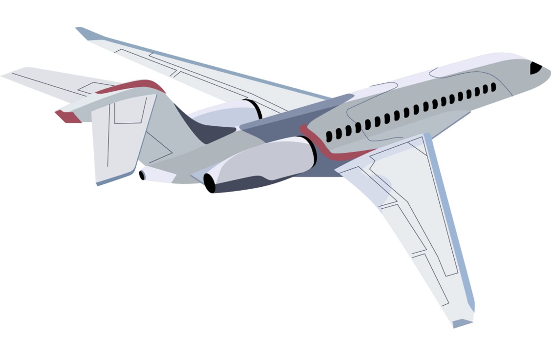 Dassault Falcon 10X business jet with sleek white fuselage and red accent stripes