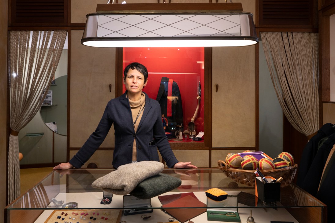 Shop owner Alessandra Pescetto