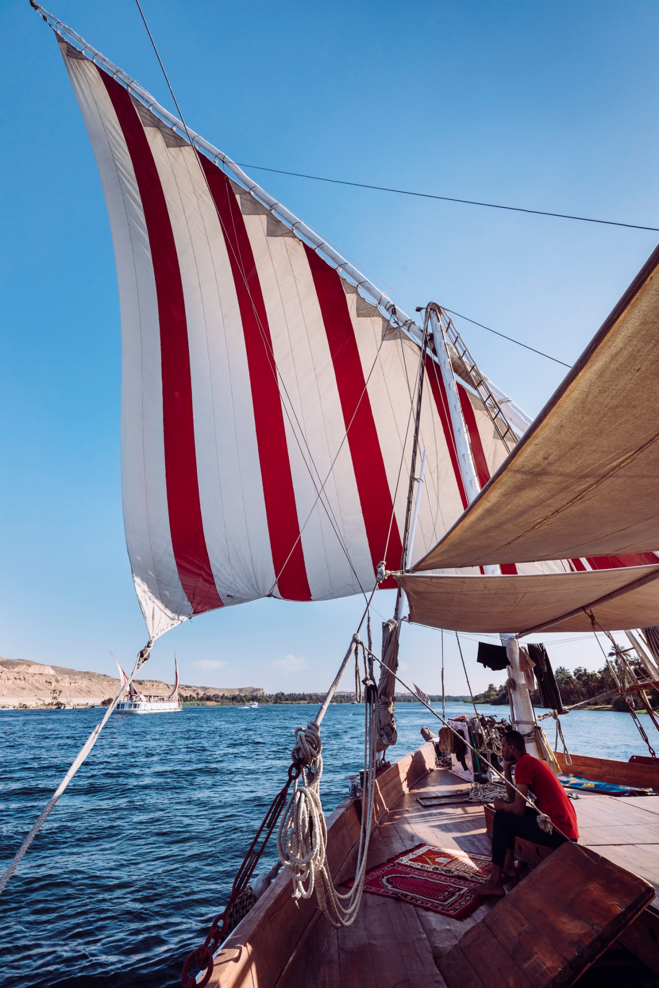 sailing on the Nile 
