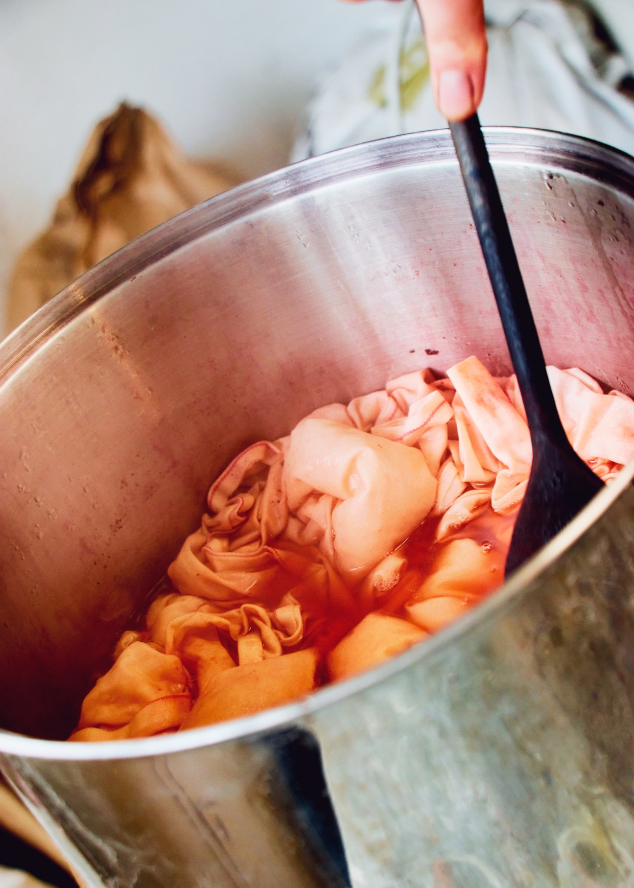 The dyeing process