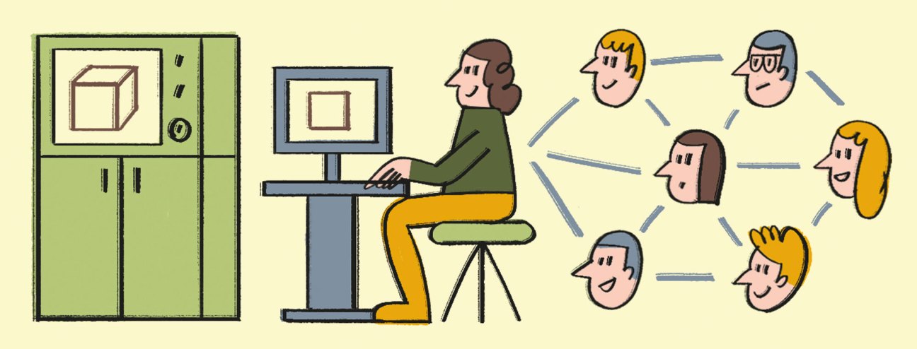 Illustration depicting start-up incubator with funding and coaching support