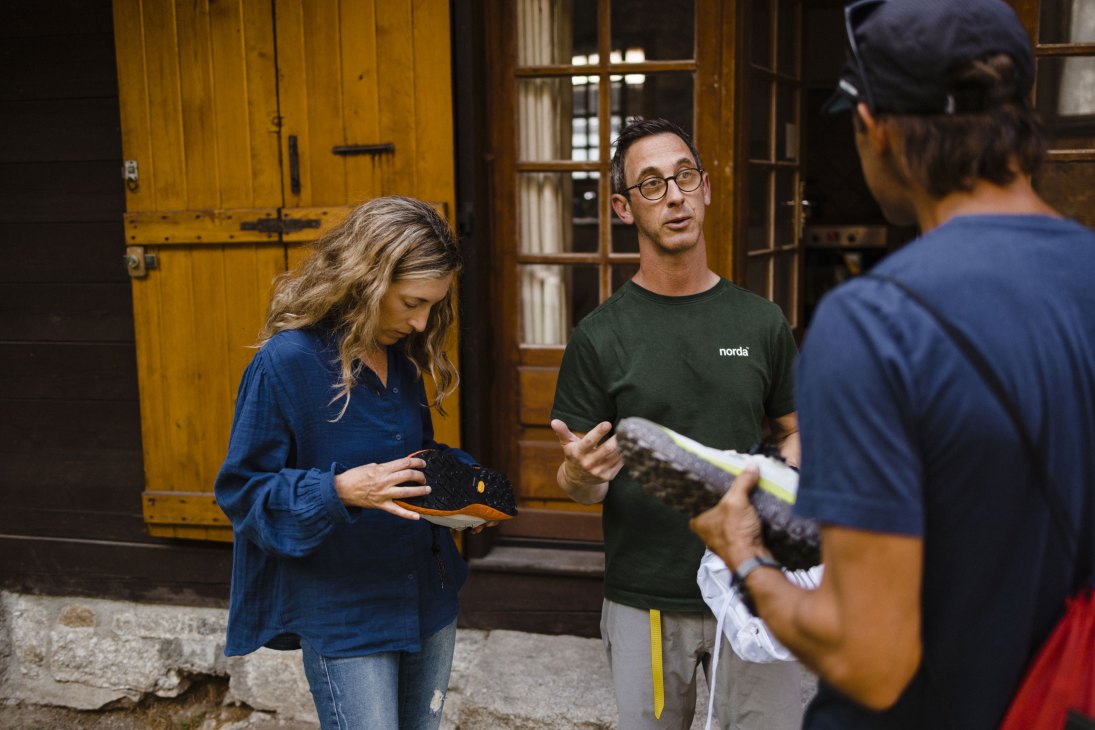 Willa and Nick Martire, co-founders of Norda, with their innovative trail-running footwear