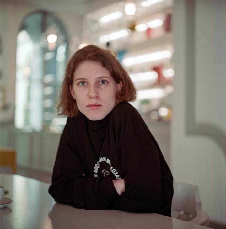 Portrait of Anna Vilenskaya, a YouTuber who fled from St Petersburg to Tbilisi