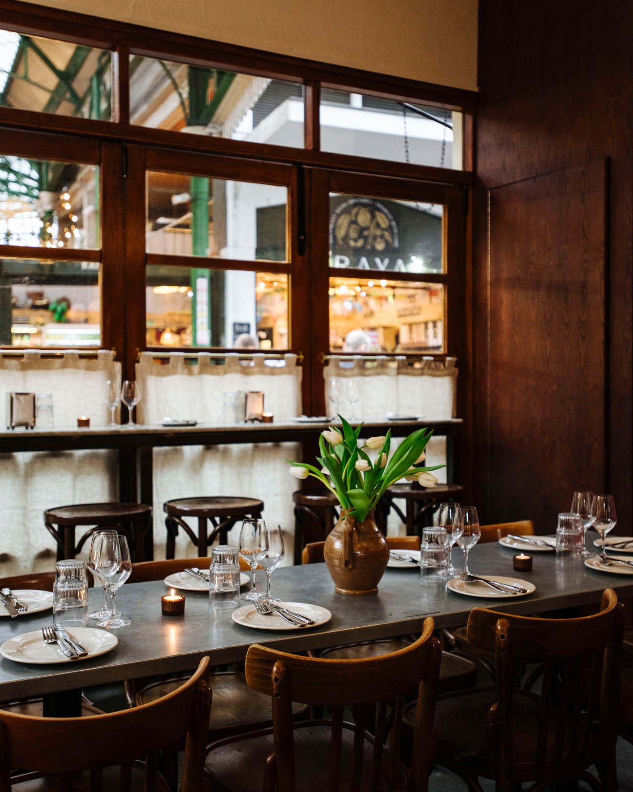Interior of Camille restaurant