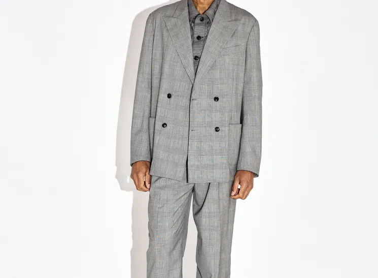 man in a grey suit