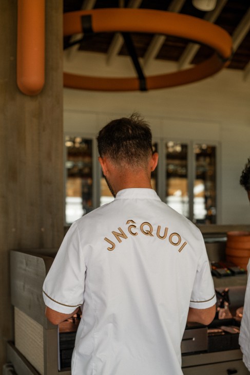 Staff uniforms displayed showing clean, uniform approach to service