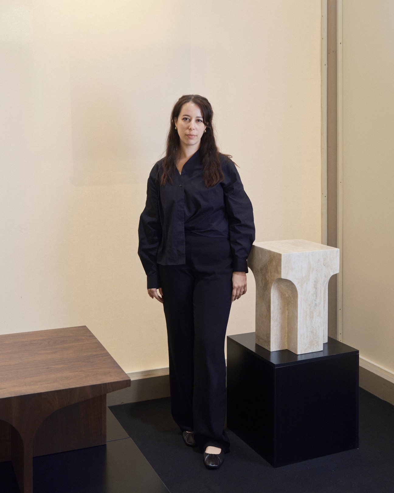 Furniture designer Selma Lazrak at Salone Satellite