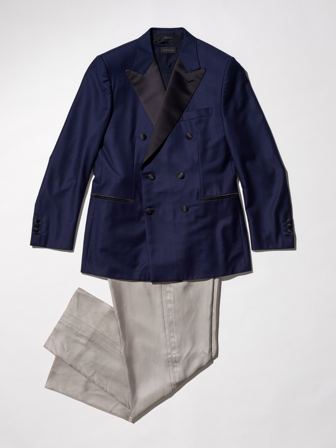 Brioni silk tuxedo jacket with glitter embroidery