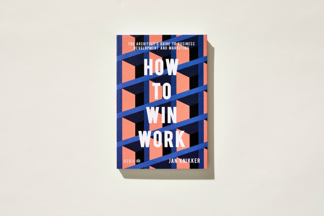 Book cover 'How to Win Work' by Jan Knikker about architect business development and marketing.