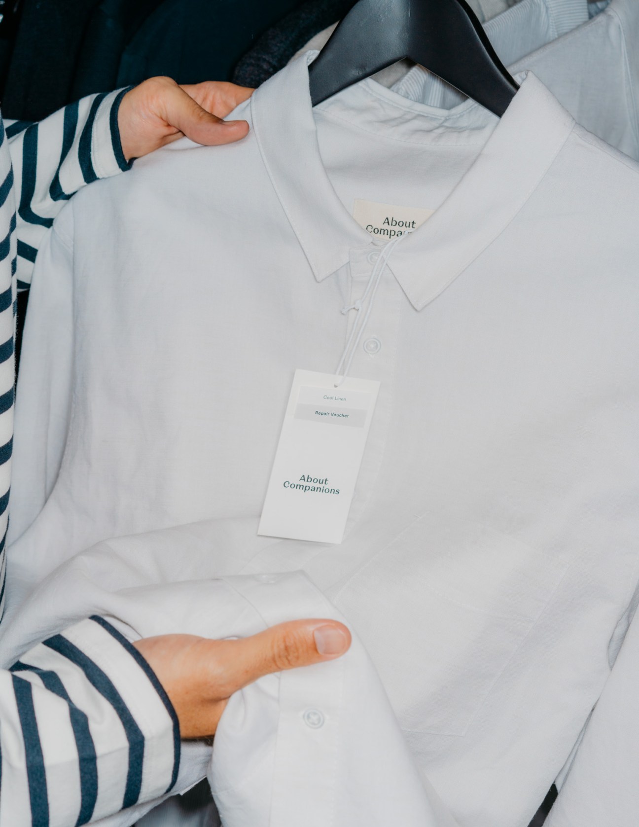 About Companions shirt made from sustainable materials showcasing Berlin design aesthetic