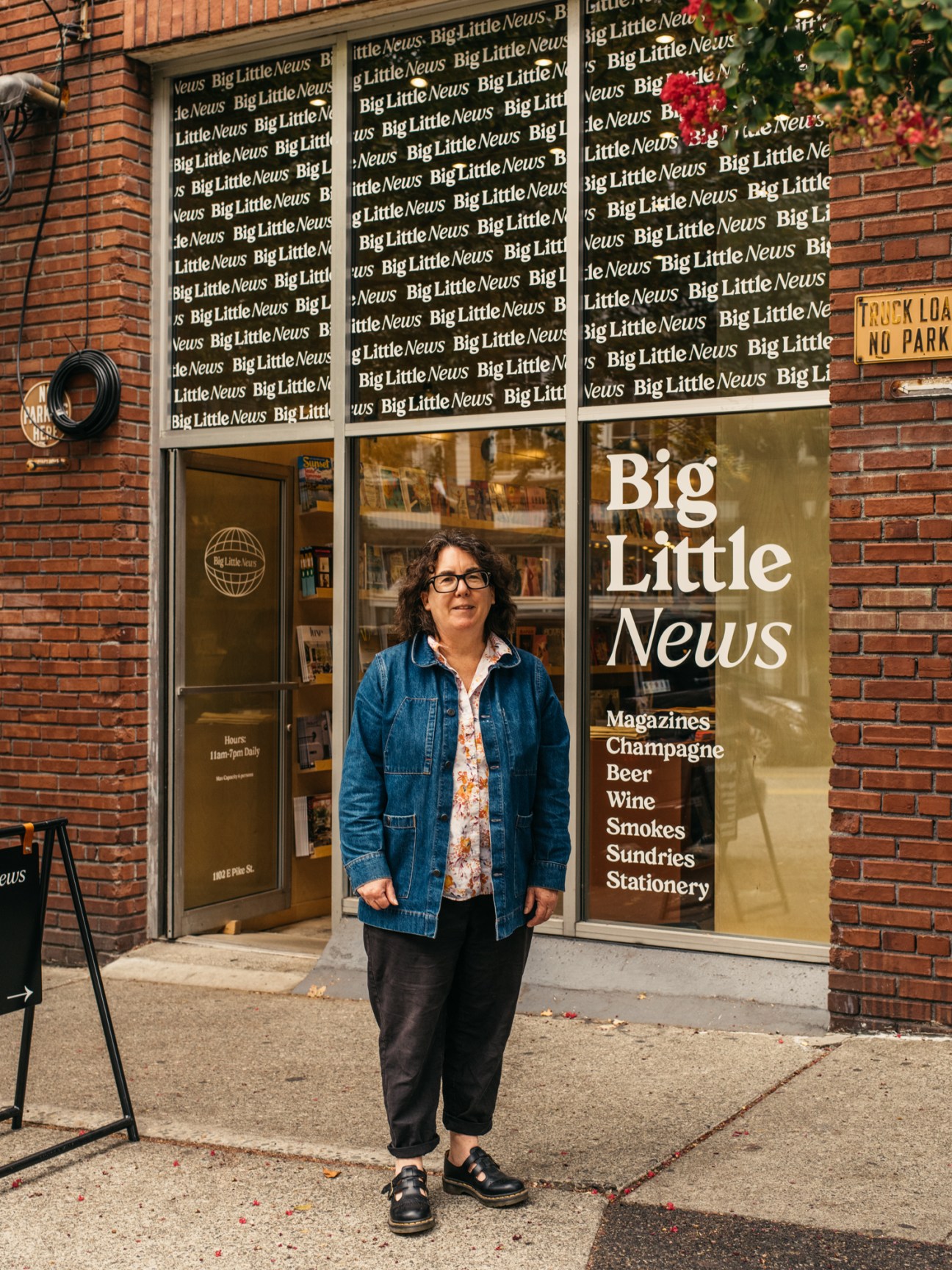 Tracy Taylor inside Big Little News in Seattle