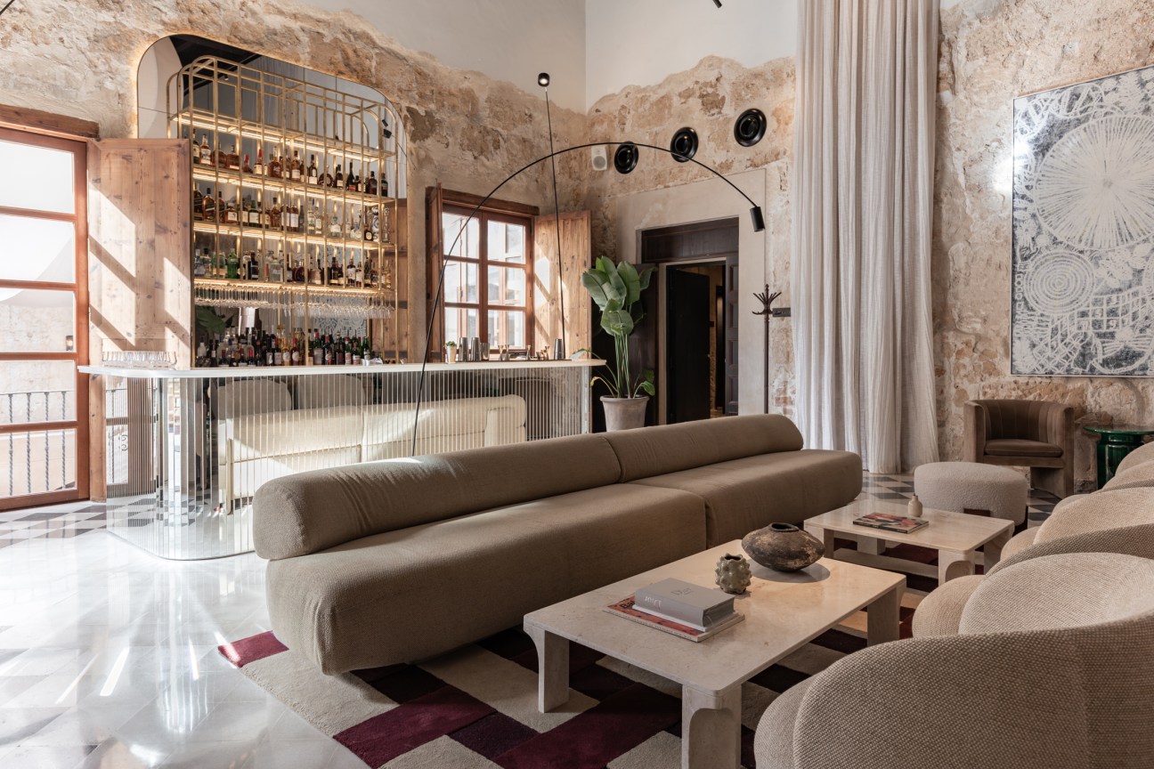 Interior of Mirall Bar at Nobis Hotel