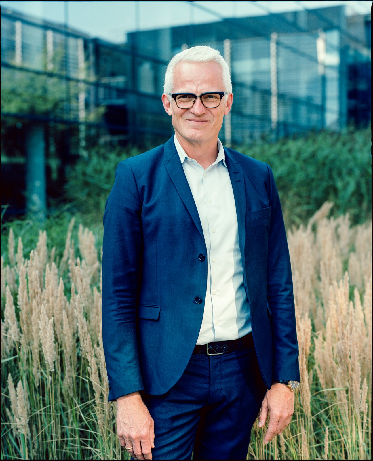 Mads Nipper standing in Ørsted's Copenhagen office, defining the firm's sustainability approach