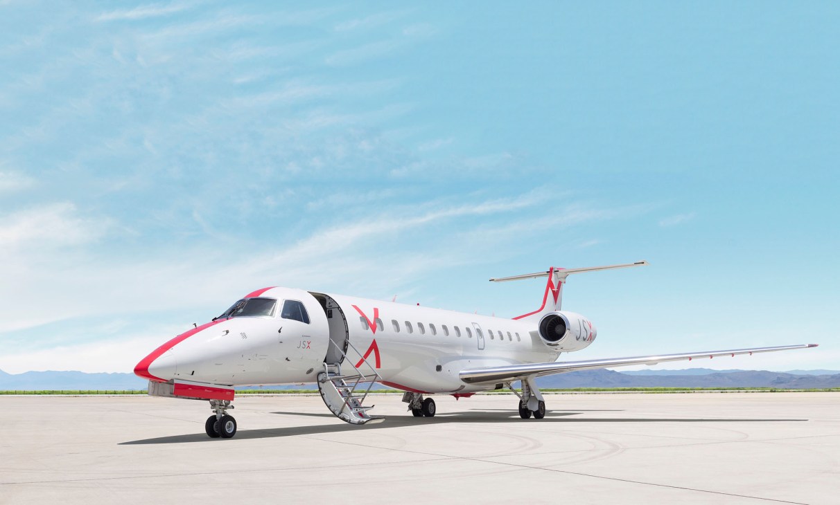 JSX aircraft on tarmac