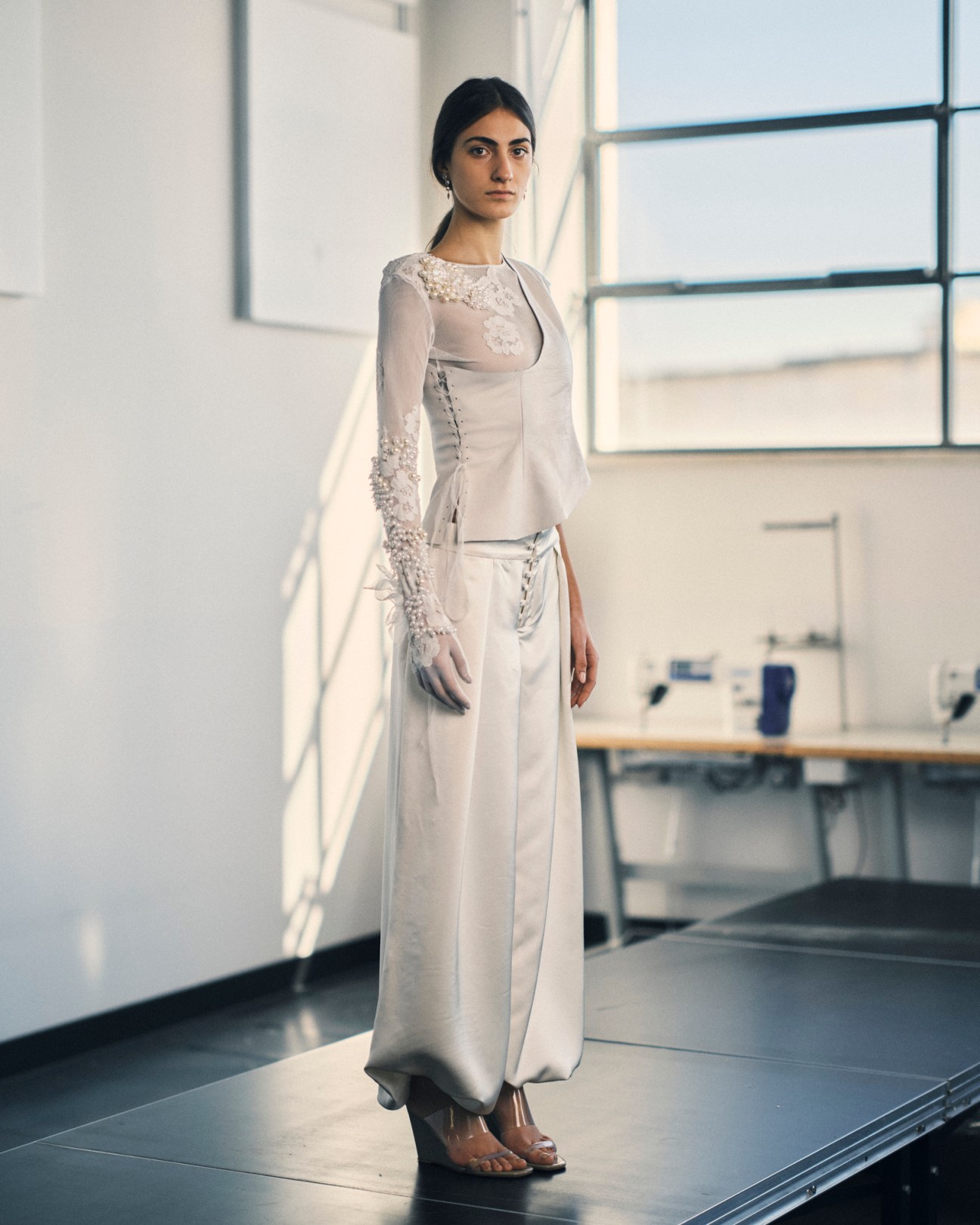 Contemporary bridal design by student Bruna Giordano