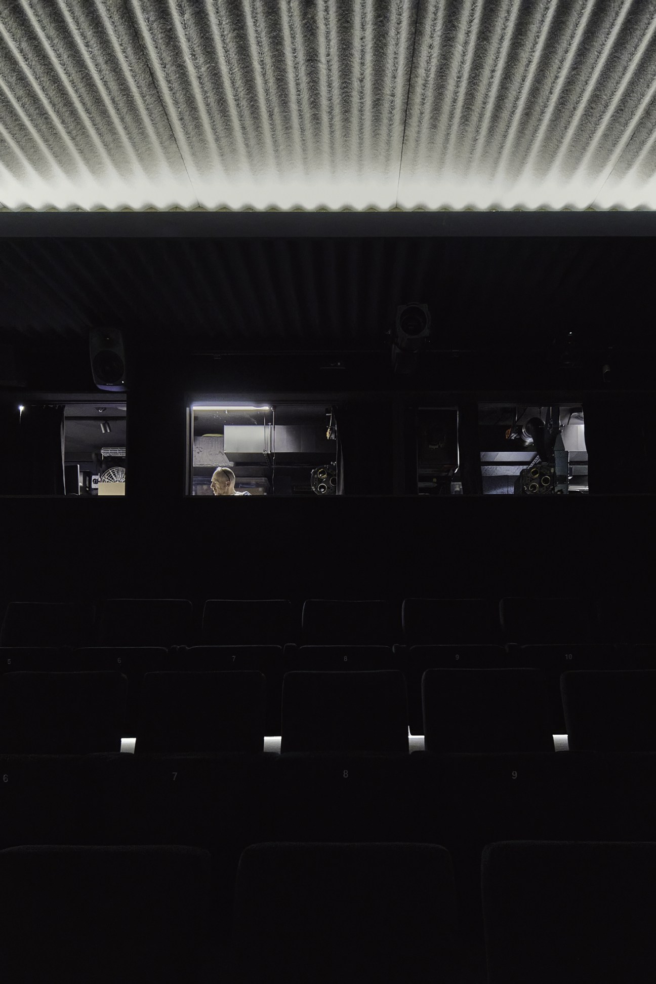 Projection booth