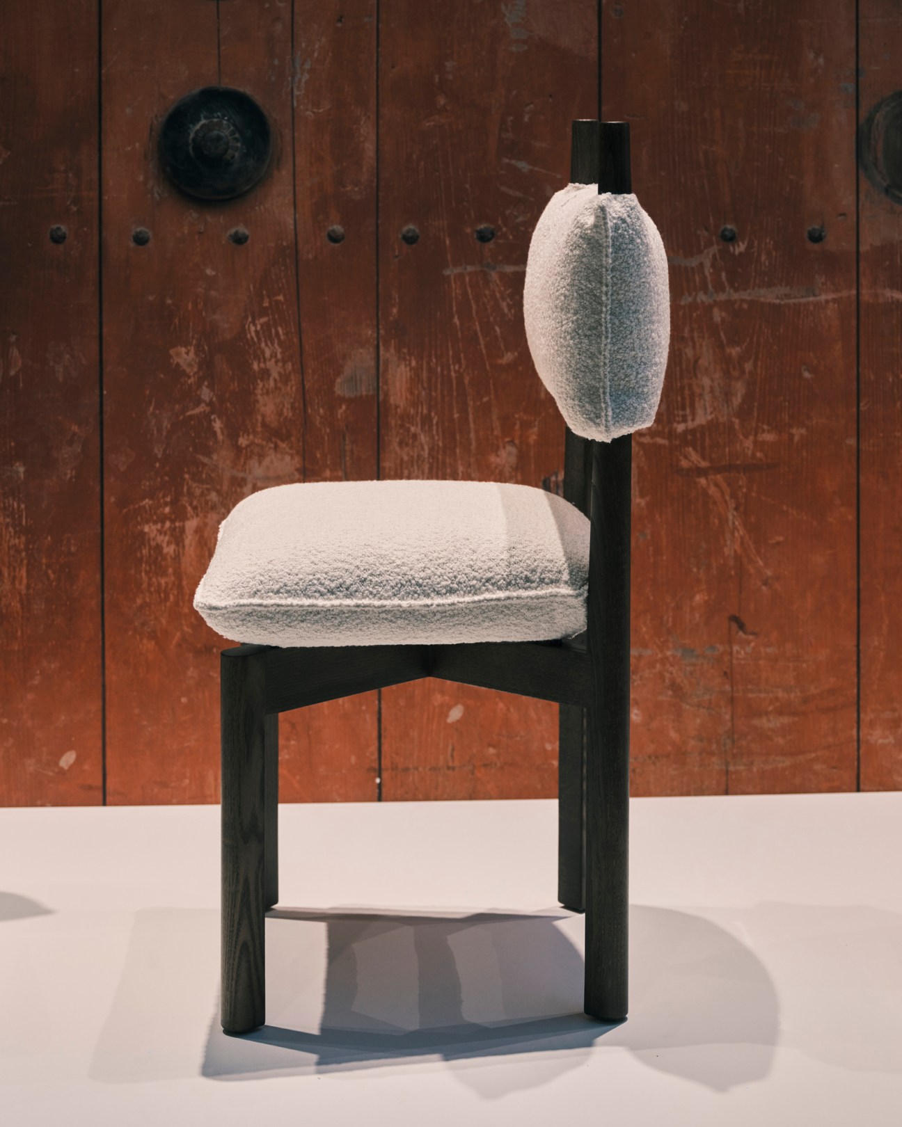 Paf Paf dining chair by Marialaura Irvine for Mattiazzi with ash frame and Kvadrat textile cushions