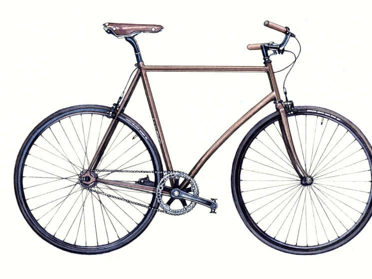 Gorilla luxury bicycle with high-end frame and advanced accessories designed for urban cycling